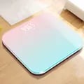 High-Precision LCD Electronic Scale with Gradient Color Display and Intelligent Features - Durable Tempered Glass Body Scale for Accurate Weight Measurement in Multiple Units (kg/lb/st) - Modern Design for Bathroom/Bedroom - Auto On/Off, Low Battery & Overload Indication
