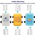 2 in 1 Math Roller Stamp for Interactive Multiplication and Division Learning | Smart Math Practice Tool for Kids | High-Quality Design for Clear and Precise Imprints | Compact and Portable Educational Math Tool for Children's Academic Success