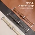 Luxury Slim Leather Strap for Apple Watch Band - Soft & Durable Bracelet for Women, Compatible with Series 8/7/SE/6/5/4/3/2/1, Sleek Design, Easy Installation & Removal, Fashionable Accessory for Any Outfit