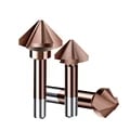 Premium M35 Cobalt 90 Degree Chamfer Countersink Drill Bit with 3 Flutes - Efficient Deburring and Reaming - Wide Range of Sizes for Versatile Applications in Metalworking, Woodworking, and More