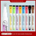 Vibrant 0.5mm Magnetic Dry Erase Markers - Set of 8 Bright Colors with Extra Fine Tip, Magnetic Cap, Non-Toxic Ink, Durable Design - Ideal for Whiteboards in Offices, Schools, Home - Precise Writing and Drawing, Safe for Children and Adults, Long-Lasting Performance