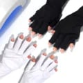Professional UV Protection Gel Gloves for Manicures - Fingerless Design, Comfortable Wear, Chemical and Tool Protection - Multi-Purpose Hand Shielding for Nail Art, Gardening, Crafting - Stretchy Materials for Extended Use