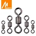 50PCS/Lot MEREDITH Fishing Swivels Ball Bearing Swivels for Carp Fishing - Premium Quality Materials, Solid Rings, Rolling Swivel Design, Reduces Line Twist, Safety Snap Feature, Bulk Quantity for Multiple Fishing Trips, Ideal for Freshwater Environments