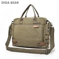 Men's Stylish Grey Canvas Crossbody Bag with Adjustable Shoulder Strap, Multiple Compartments, and Large Capacity for Tablet, Phone, Wallet - Durable Satchel for Daily Use, Travel, Work, School - Versatile and Functional Messenger Bag with Sturdy Construction and Organizational Pockets