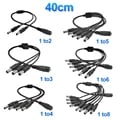 High-Quality 1 to 2/3/4/5/6/8 Way DC Power Splitter Cable for LED Strip Lights & CCTV Cameras - Durable Construction, Universal Compatibility, Easy Installation, Multiple Length Options - 5.5*2.1mm Connector for 5V/12V Devices, Plug-and-Play Design