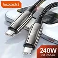 Toocki 240W USB C to Type C Cable PD3.1 48V 5A - Super Fast Charging for iPhone 15, Xiaomi, Samsung S23, Huawei, Macbook - Durable Construction - Universal Compatibility - PD3.1 Technology - Convenient Length for Home, Office, and On The Go Charging