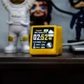 Super Cool Mini WiFi Desktop Weather Digital Clock Station with IPS LCD Screen, Alarm, Calendar & Thermometer - Sleek Modern Design, Real-Time Weather Updates, Compact & Versatile Gadget for Home or Office Use