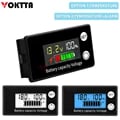 LCD Digital Battery Capacity Indicator DC8-100V for Lead-Acid, Lithium, LiFe PO4 Batteries - Voltage Tester for Cars, Motorcycles - Accurate Monitoring, Easy-to-Read Display, Durable Construction - Compact and Easy Installation for Optimal Performance