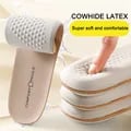 Premium Leather Latex Sports Insoles with Arch Support and Shock Absorption - Durable Cowhide Leather, Comfortable Fit, Breathable Design - Ideal for Plantar Fasciitis Prevention, All-Day Comfort in Athletic Shoes, Work Boots, and Casual Footwear