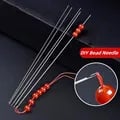 High-Quality Beaded Needles for DIY Handmade Jewelry Projects - Durable Steel Needles with Long and Thin Beaded Leads - Convenient Side-Threaded Hooks - Versatile Beads for Various Designs - Perfect for Precision Work with Small Beads and Delicate Materials