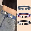Invisible Buckle-Free Waist Belt for Women - Comfortable Stretch Elastic Design, Seamless Look, Dropshipping Available - Versatile and Stylish Accessory for Work or Casual Outings