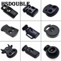 Pack of 10 Durable Black Plastic Cord Lock Toggle Clips for Bags, Garments, and More - Secure Closure, Easy to Use, Multipurpose Application, Compact and Lightweight - Adjustable Cord Stoppers for Backpacks, Jackets, Hoodies, Tents - Long-Lasting and Convenient Cord Management Solution