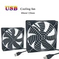 Compact and Versatile 120x120x25mm Cooling Case Fan for Receivers, DVRs, Xbox Consoles, TV Boxes, and Routers - Efficient 12V USB-Powered Fan with Quiet Operation and Durable Construction - Easy Installation for Reliable Cooling Performance and Longevity