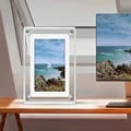 5-Inch Acrylic Digital Photo Frame with IPS Screen, Portable Rechargeable Battery, 4GB Storage, Vertical Display Option - High-Quality Display for Vibrant Colors and Sharp Images, User-Friendly Operation for Easy Navigation and Customization of Settings