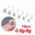 Premium Mini Jig Head Hooks Set for Bass and Crappie Fishing - High-Quality Material with 3D Eyes, Versatile Weights (0.5g-5g), Soft Lure Worm Compatibility - Enhance Your Fishing Experience in Lakes, Rivers, and Ponds!