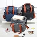 Stylish European and American Design Insulated Lunch Bag with Large Capacity, Thickened Insulation, and Cross Body Strap for Business Professionals - Durable and High-Quality Construction for Fashion-Forward Individuals