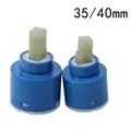 35/40mm Premium Quality Ceramic Disc Cartridge with Thermostatic Function for Mixer Faucets - Durable PP Plastic Outer Casing, Smooth Operation, Leak-Free Performance - Easy Installation and Compatibility for Safe and Comfortable Bathing Experience