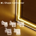 5PCS COB LED Strip Connectors - Seamless L Shape Design for 2/3/4pin 8/10mm CCT RGB LED Strip Lights - Durable Construction, Easy Installation, Wide Compatibility - Create Custom Lighting Designs with 90-Degree Corner Connectors for Enhanced Lighting Experience