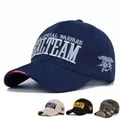 Premium Cotton SEALTEAM Letter Embroidery Baseball Cap with Adjustable Strap for Outdoor Activities - Breathable Material, Sunscreen Protection, Stylish Design - Ideal for Hiking, Fishing, Camping, and Casual Wear