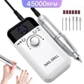 Professional 45000RPM Rechargeable Nail Drill Machine with Low Noise Operation and High-Quality Sander File - Portable Manicure Salon Tool for Efficient and Precise Nail Care Services, Ideal for Beginners and Experienced Technicians