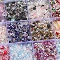 60g Box of Mixed Glass Crystal Crushed Stone Epoxy Resin Fillers for Resin Jewelry Making, Accessories, and Nail Art Crafts - Vibrant Colors, Easy to Use, Durable and Long-Lasting - Enhance Your Creations with Sparkle and Shimmer