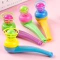 Interactive Outdoor Games: 3pcs Plastic Pipe Blowing Ball Kids Toys for Balance Training & Educational Learning - Safe, Durable, and Fun Gifts for Children of All Ages