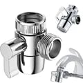 High-Quality Brass and ABS Plastic M22/M24 Switch Faucet Adapter for Kitchen Sink Diverter Valve - Easy Installation, Multi-Purpose Use, Smooth Water Flow, Universal Compatibility - Durable, Corrosion-Resistant, Versatile Design for Toilets, Bidets, Showers, Bathrooms, Kitchens