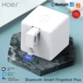 MOES Tuya Fingerbot Button Pusher: Smart Home Automation Device for Bluetooth Switch Control, Voice Command Compatible with Alexa and Google Home, Easy Setup and Customizable Functions, Durable and Compact Design for Seamless Integration