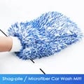 Premium Microfiber Car Wash Mitt - Scratch-Free Cleaning, Extra Absorbent, Ergonomic Design, Versatile Usage, Machine Washable - Ideal for Cars, Windows, Mirrors, Countertops - Thick, Gentle, Durable Material for Effortless Cleaning and Reuse