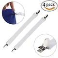 Adjustable Bed Sheet Fasteners Straps with Elastic Grip and Durable Construction - Keep Fitted Sheets Securely in Place, Easy to Use Corner Holder Clips for All Mattress Sizes - Prevent Slipping and Ensure a Comfortable Night's Sleep