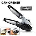 Premium Stainless Steel Can Opener with Multifunctional Grip Design and Effortless Side Cutting Mechanism - Professional Grade Kitchen Gadget for Easy and Safe Opening of Cans and Bottles, Ideal for Restaurants, Catering Services, and Home Use