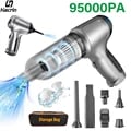 Wireless Handheld Vacuum Cleaner with 95000PA Suction Power - Portable and Versatile Car Vacuum with Blower Function - Easy to Clean and Maintain - Cordless Design for Hassle-Free Operation - Compact and Powerful Vacuum for Home and Car Cleaning