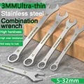 Universal Ultra-Thin Ratchet Wrench Set | 5-32mm Dual-purpose Spanner Kit for Bicycles, Motorcycles, Cars | Quick Fastening & Loosening | Access Tight Spaces | Durable High-Quality Construction