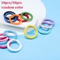 Durable Metal O Ring Spring Clasp Carabiner Clips for DIY Jewelry - Pack of 10/50, Openable Round Design, Multipurpose Keychain Accessories, Easy DIY Connector, High-Quality Metal Construction