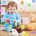 Montessori-Inspired Sensory Hedgehog Toys for Toddlers and Preschoolers - Interactive Educational Playset for Fine Motor Skills Development, Counting, and Color Recognition - Travel-Friendly Learning Toys for Ages 1-4