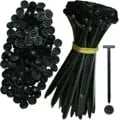 Heavy Duty Nylon Universal Cable Tie Buckle with Pin & Button Design for Secure Fastening in Automotive Applications - Durable Plastic Tool Fasteners for Efficient Cable Management and Organization