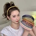 3Pcs Fashion Wave Headbands Set - Stylish Non-Slip Hair Accessories for Women - Solid Colors, Comfortable Wear, Ideal for Sports and Daily Use - Trendy Design, Soft Texture, Value Pack of Hair Bands - Perfect for Gym, Errands, and Lounging - Mix and Match or Share with Friends and Family