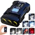 USB Rechargeable Multifunctional Flashlight with Adjustable Brightness and Magnetic Base - Portable Mini LED Torch for Outdoor Activities and Camping, Keychain Light with USB Charging, Compact and Versatile Design with Strong Magnetic Base for Hands-Free Use