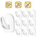 Transparent Mini Small Hooks with Strong Load-Bearing Capacity - Adhesive Wall Hooks for Keys, Towels, Kitchen Utensils - Waterproof and Durable Hooks for Bathroom and Kitchen Organization - Seamless and Mess-Free Installation