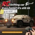 1:64 Scale RC Drift Car with Realistic Design, High-Speed Performance, Four-Wheel Drive, Alloy Rims, LED Lights, 2.4G Remote Control - Perfect Gift for Racing Enthusiasts, Kids, and Adults - Immersive Racing Experience, Precision Drifting, Excellent Traction and Stability, Interference-Free Connection