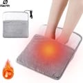 USB Foot Warmer Heater with Adjustable Temperature Settings and Plush Material - Portable Electric Heating Pad for Cozy Comfort at Home or Office - Energy Efficient and Safe with Overheat Protection - Perfect for Cold Winter Days and Traveling
