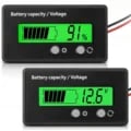 High Precision 12V-72V DC Battery Capacity Voltage Meter with Alarm Function and Easy-to-Read LED Display - Versatile Monitor for Vehicles, Solar Power, and Marine Applications - Durable Construction for Reliable Performance in Harsh Environments