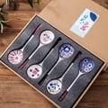 Hand-Painted Ceramic Dessert Spoons Gift Set - Eco-Friendly Underglaze Paint - Long-Handled Spoon for Stirring and Serving - Unique and Elegant Designs - High-Quality Material for Durability and Safety - Ideal for Eco-Conscious Consumers and Aesthetic Dining Experiences