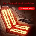 Electric Car Heating Seat Cushion with Quick Heating Technology for Warmth and Comfort in Cold Weather - Durable and Safe 12V Plug-in Seat Warmer for Small Cars, Easy to Use with Built-in Safety Features to Prevent Overheating