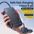 9-in-1 High Power Car Charger Adapter with PD/QC 3.0 Technology - 226W Output, 12V/24V Compatibility, Safety Features, Compact and Portable - Charge 9 Devices Simultaneously in Car, Truck, RV - Ideal for Road Trips and Commuting