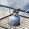 Versatile Gas Canister Hook with Hanging Plate and Bottle Opener - Durable Outdoor Camping Hook for Gas Stove Tanks, Utensils, and More - Securely Holds Heavy Gas Canisters - Convenient Dual-Purpose Design for Easy Access and Bottle Opening