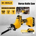 M-WALK 3000RPM Cordless Electric Reciprocating Saw Chainsaw Saber Saw | Dewalt 20V Battery Powered | High Performance Cutting for Wood & Metal | Cordless Convenience & Versatility | Ergonomic Design for Precision & Comfort | Easy Maintenance for Longevity & Optimal Performance