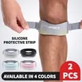 Adjustable Knee Strap with Patellar Tendon Pressure, Protector Support, Slider Pad, and Comfortable Design - Ideal for Sports, Workouts, and Daily Activities - Custom Fit Compression for Optimal Support and Injury Prevention