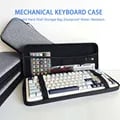 Durable EVA Hard Shell Keyboard Storage Bag for Mechanical Keyboards - Universal Compatibility, Water-Resistant Design, Secure Zipper Closure, Compact and Portable - Fits 61/68/75%/TKL/98%/Full-Size Keyboards - Black