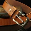 Men's Premium PU Leather Belt with Metal Pin Buckle Design, 110cm Length - Famous Brand Designer Label, High-Quality Construction for Durability and Style